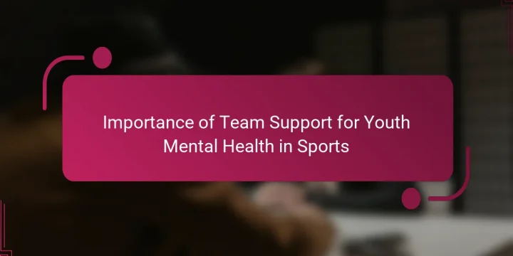 Importance of Team Support for Youth Mental Health in Sports