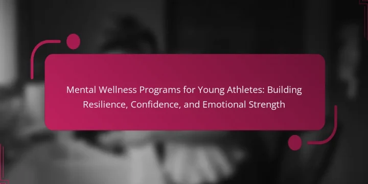 Mental Wellness Programs for Young Athletes: Building Resilience, Confidence, and Emotional Strength